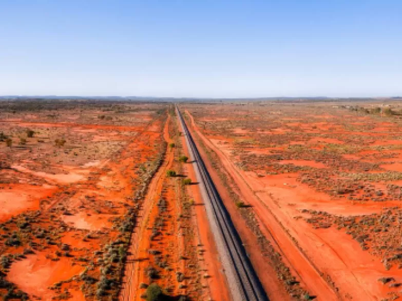 Railway red outback Australia